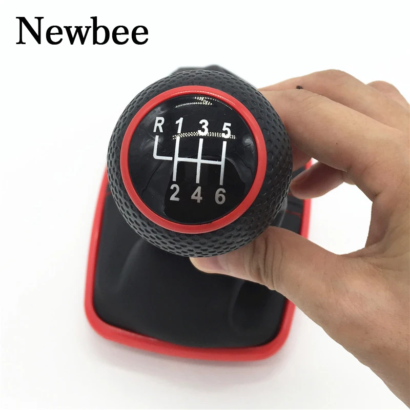 Newbee 23mm 5/6 Speed Gear Shift Knob Lever Shifter Gaiter Boot For