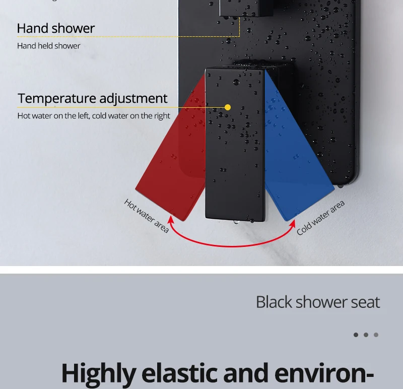 8 Matte Black Shower System Contain Shower Faucet Rough-in Valve Body and Shower Set (12)