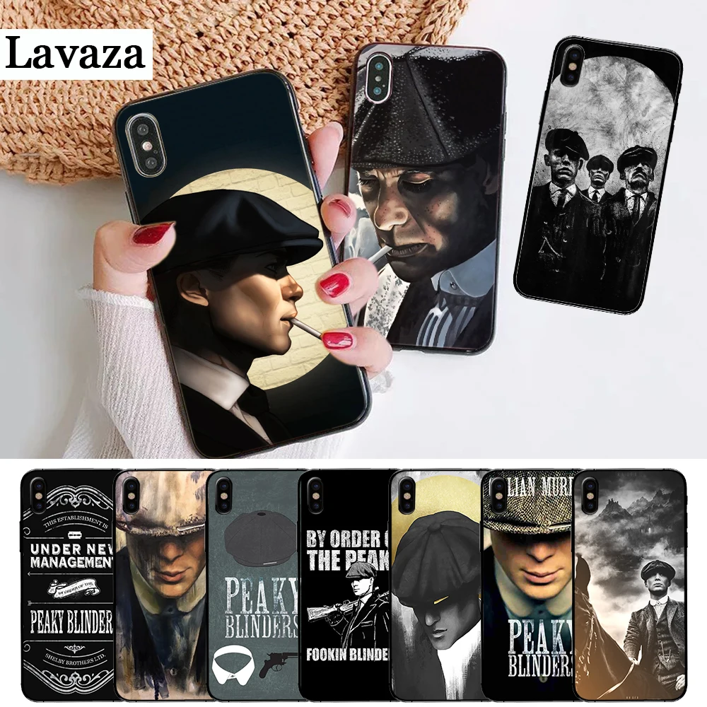 

Lavaza Peaky Blinders Tv Cute Tommy Shelby Silicone Case for iPhone 5 5S 6 6S Plus 7 8 X XS Max XR