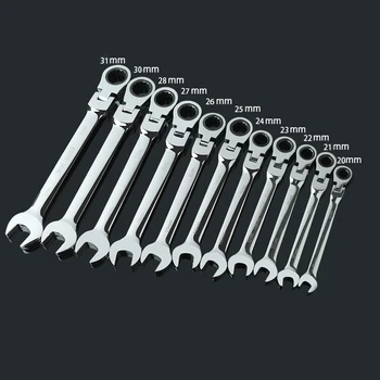 

1pc 20-32mm Activities Ratchet Gears Wrench flexible Open End Wrenches Repair Tools To car repair Bike Torque Wrench Spanner