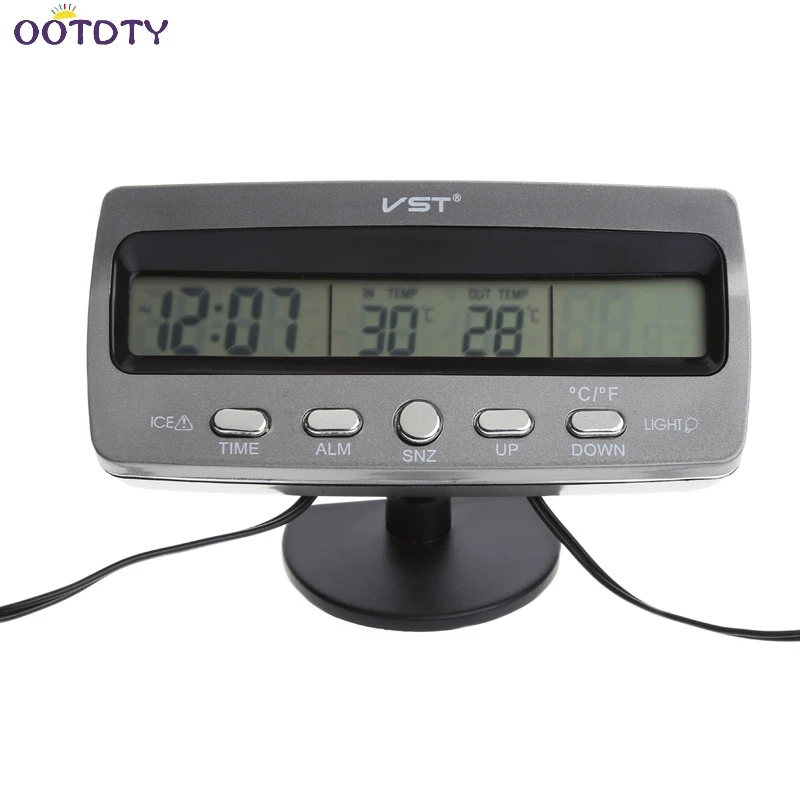 

Multi-functional VST7045V Car Thermometer Clock Voltmeter Temperature Calendar-25