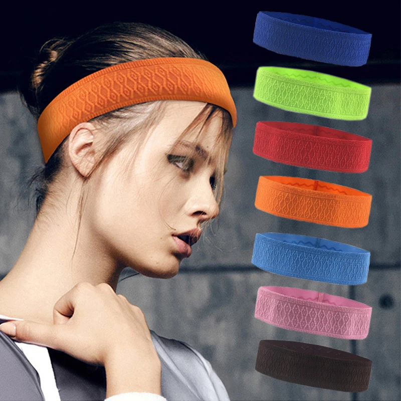 

1pc Sports Exercise Sweat Absorption Head Band Sweatband Outdoor Cycling Running Sweat Wrap Elastic Bandage For Fitness Sweat