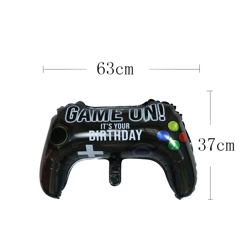 

64x40cm Black Gamepad Remote Control Balloon Children Day Party Supplies Happy Birthday Party Decoration Kids Balloons Foil Ball