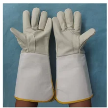 Высокое качество Длинные Стильные сварочные перчатки защитные износостойкие высокие термостойкие холщовые рабочие перчатки