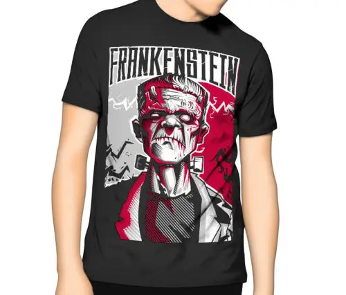 

Universal Monster Frankenstein Horror Movie T Shirt S 6Xl Xlt 3Xlt New Arrival Male Tees Casual Boy T-Shirt Tops Discounts
