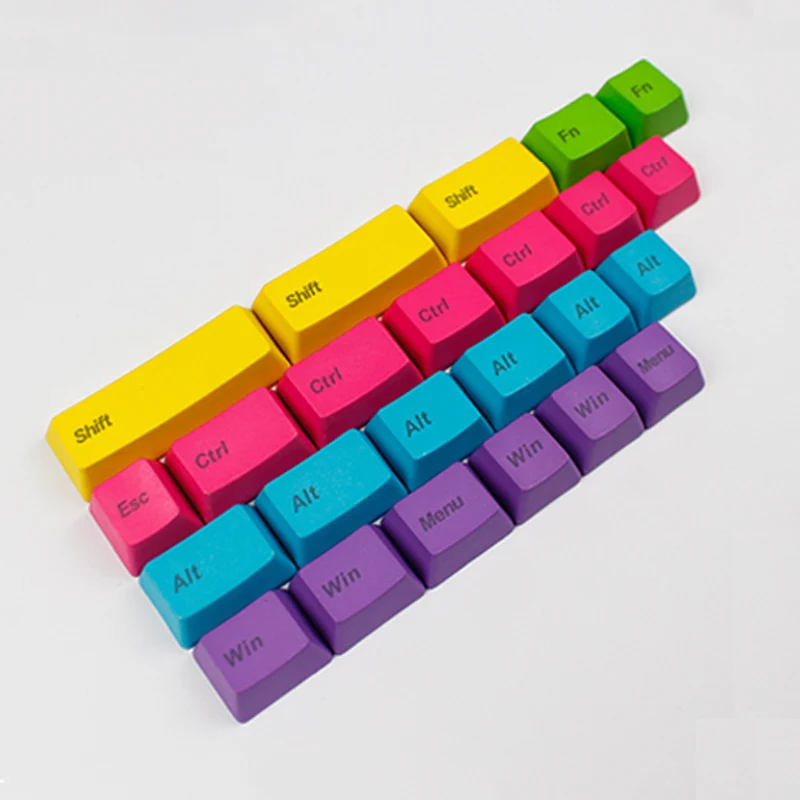 

24keys CMYW Color PBT Keycaps OEM Profile For KBC Corsair Keyboard Key Cap Replacement Cherry Switch Mechanical Keyboard