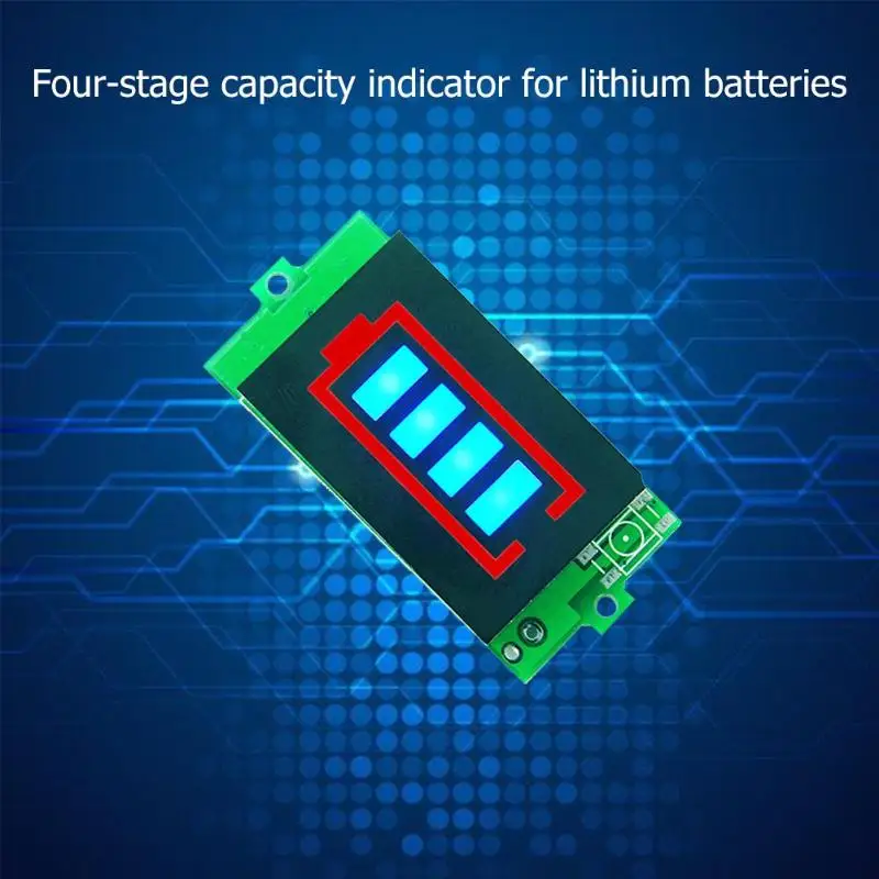 Тестер батареи BMS Щит защиты печатной платы индикатор емкости литиевой батареи 1S 3S 4,2 V/12,6 V измеритель напряжения дисплей модуль тестер