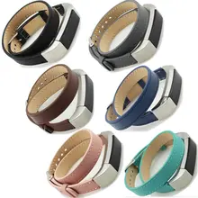Для Fitbit Alta двойной тур кожаный ремешок с металлической пряжкой, замена кожаный ремешок для Fitbit Alta легко заменить