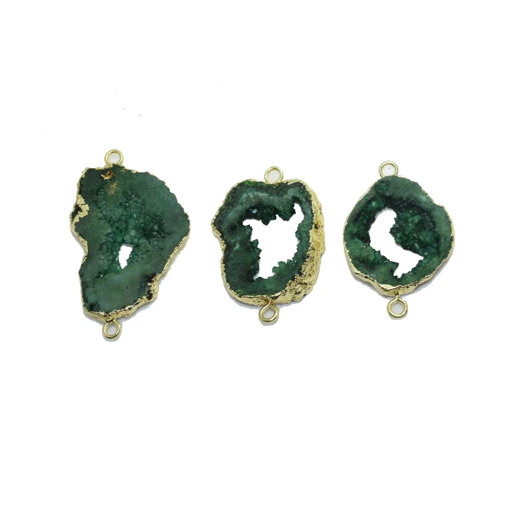 Cluster Raw Jewelry камни Друза соединитель для мужчин подарок натуральный срез geode