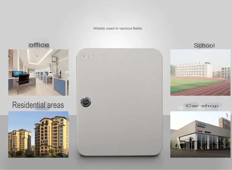 Wall Mounted Key Cabinet Password Lock Security Keybox Storage Box Contains 36 key card For Company Home Office Hanging Car Keys