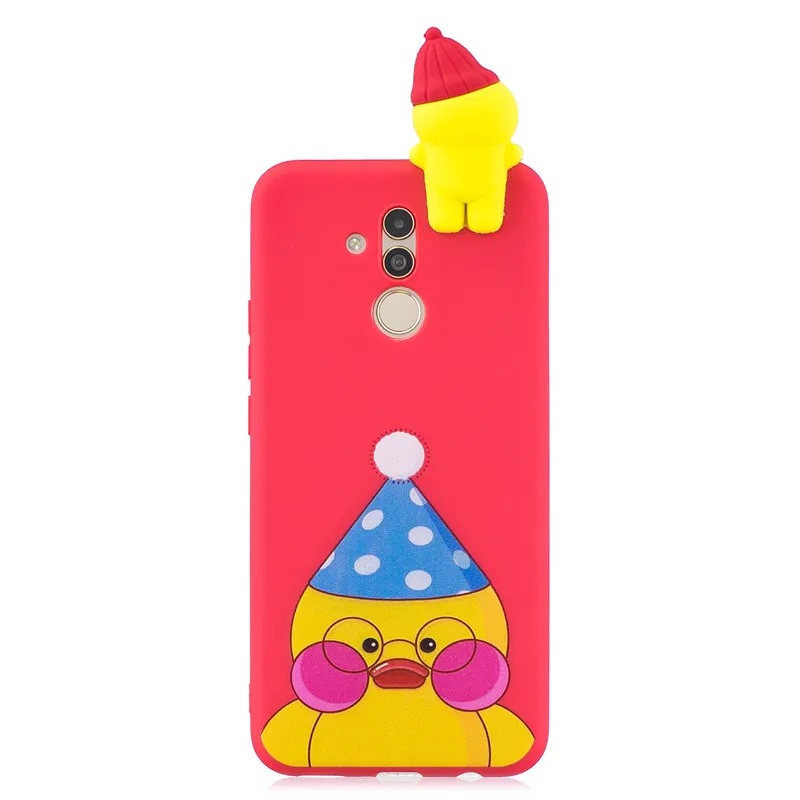 Mate 20 Lite чехол на СПС Coque huawei mate 20 Lite чехол huawei mate 20 Lite чехол 3D Мягкий Силиконовый ТПУ милые панели телефона с рисунком - Цвет: 3
