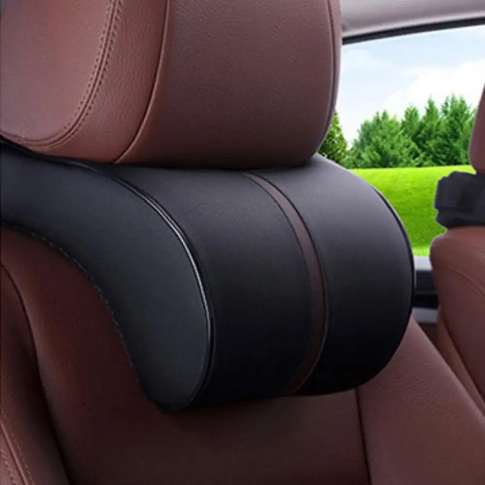 

Slow Rebound Cotton Car Headrest Cushion Car Neck Pillow Curve Design Comfortable Car Interior Products