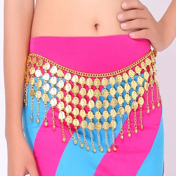Boho Coin Tassel Body Chain Gypsy Belt Belly Dance Costume Waist Hip Jewelry 