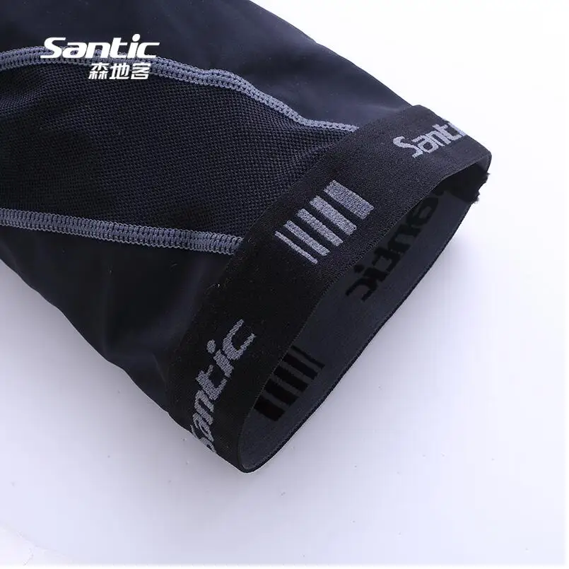 Santic для мужчин Велоспорт 3/4 шорты с подкладкой Coolmax 4D Pad ударопрочный покрытие колено анти-пиллинг езда на велосипеде короткие брюки C05021G