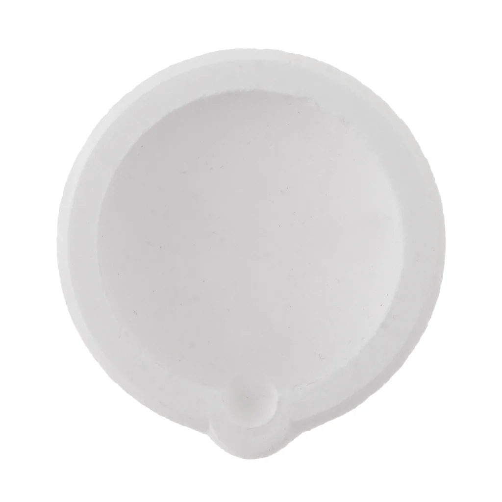 100g Jewelry Casting Crucible Cup Dish Bowl Pot Casting Melting Crucible Bowl for Gold Silver Brass Copper Fused Quartz Silica