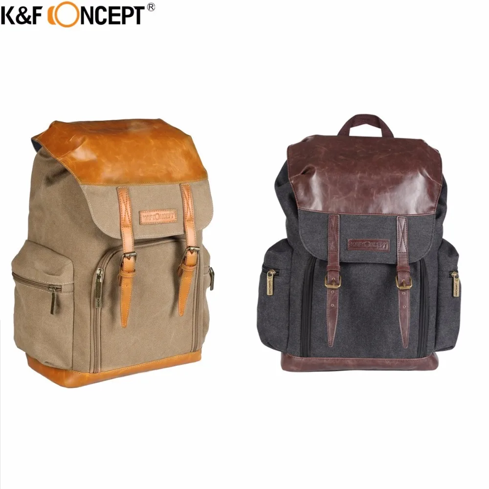 

K&F CONCEPT Camera Backpack High-quality Waterproof Camera Bag Hold 1 Camera+Multiple Lenses with Raincover Morden for Travel