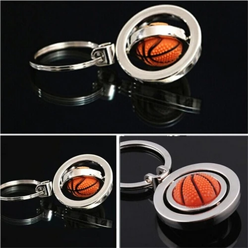 

1 pcs 3D Sports Rotating Basketball Keychain Key Fob Ball Key Ring Jewelry Accessories