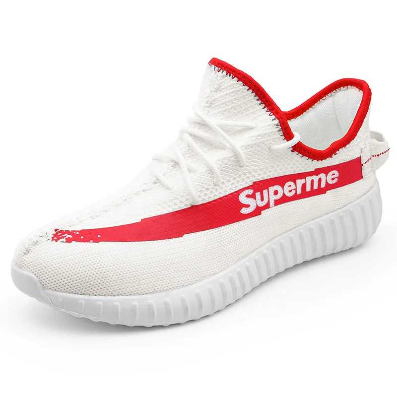 Men's shoes coconut shoes fashion running low in spring and summer help fly netting cloth light breathable sneaker shoes