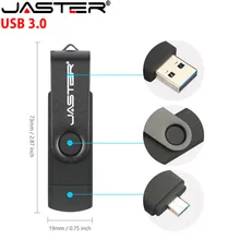 JASTER флеш-накопитель USB 3,0 8 ГБ 16 ГБ 32 ГБ Флешка Meta OTG USB 2,0 флэш-накопитель Внешняя память для смартфона