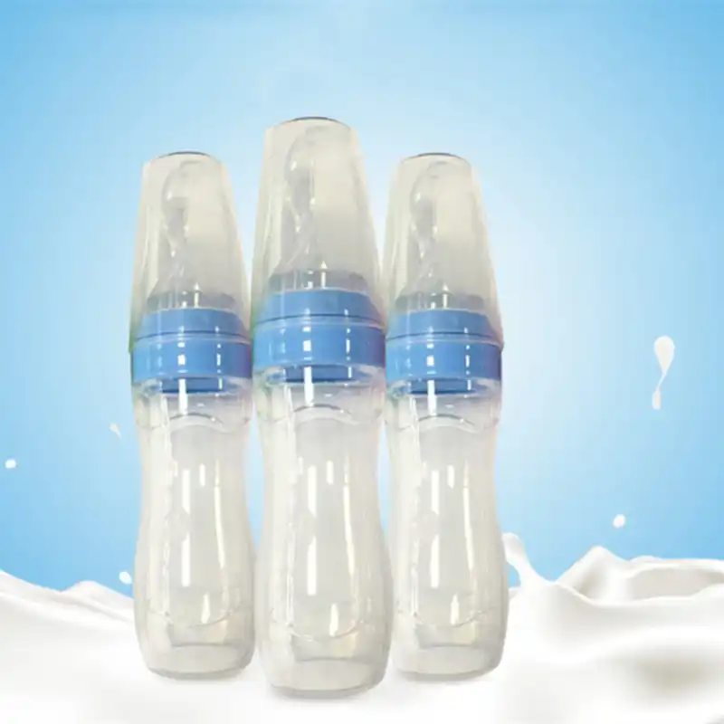 Baby Supplement Bottle Feeder Squeeze Feeding Spoon Food Rice