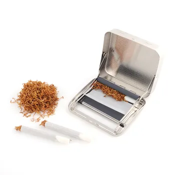 

70mm 110mm Rollbox Automatic Metal Tobacco Cigarette Roll Box Rolling Machine Gadgets for Men Rolling Paper Accessories