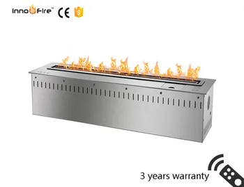 

30 inch Long silver or black remote control intelligent insert ethanol fireplace