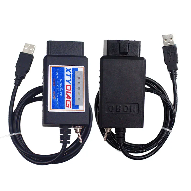 PIC18F25K80 Chip USB ELM327 V1.5 OBD2 Diagnostic Scanner ELM 327 V1.5/1.5 USB Switch CA/MS CAN For Forscan OBDII Code Reade obd2 scanner obd code reader