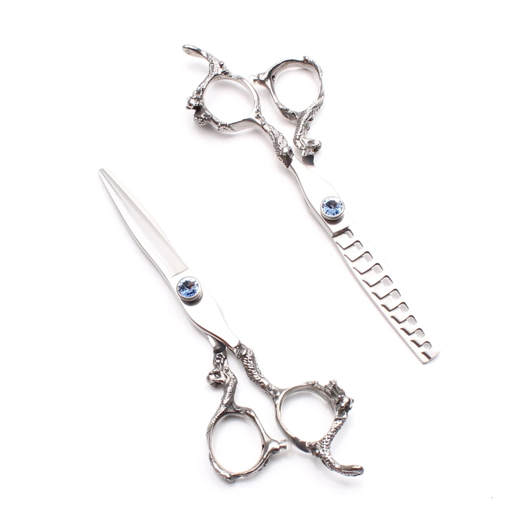 

6" 440C Engraving Logo Professional Hair Scissors Cutting Shears Thinning Shears Hairdressing Scissors Barber Scissors DIY C9006