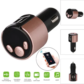 

New Bluetooth Car FM LCD Transmitter Wireless MP3 TF Radio Adapter USB Charger Black High Quality Durable Practical l0430