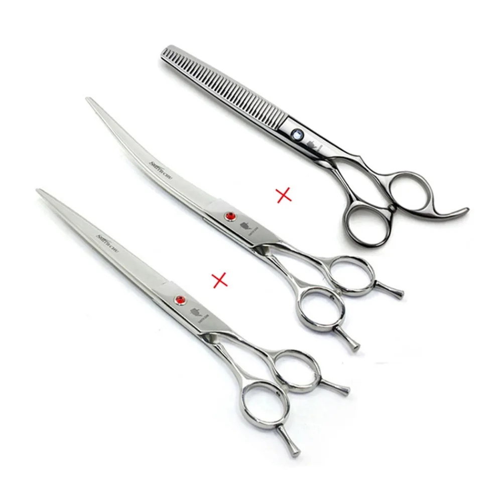 Smith chu Professional Pet Grooming Scissors set,Straight & Thinning