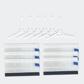 

3 Pairs Side Brushes+6 Filters Set for 360 S6 Robot Vacuum Cleaner Accessaries