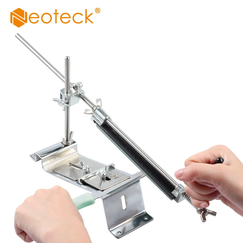 

Neoteck Knife Sharpener Pro Stainless Steel Professional Chef Knife Kitchen sharpening System Fix-angle With 4 Stones Whetstone