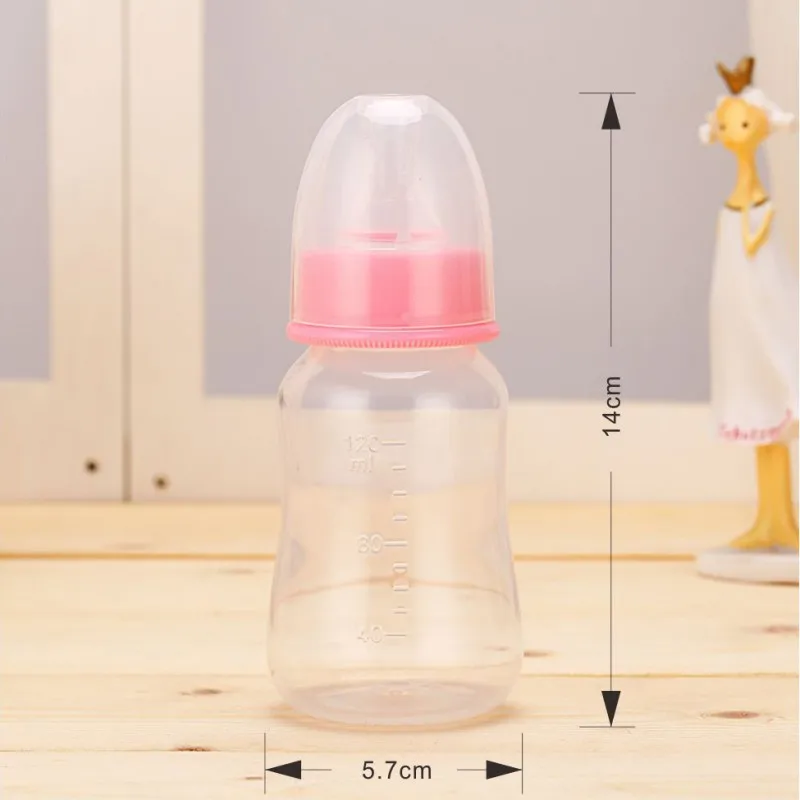 Детская Бутылочка 120 мл, одноцветные бутылочки для кормления для новорожденных девочек и мальчиков