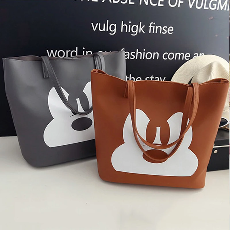 2018-Fashion-PU-Leather-Handbag-Women-Joker-Shoulder-Bag-Large-Capacity-Mickey-Tote-Bag-Female-Crossbody