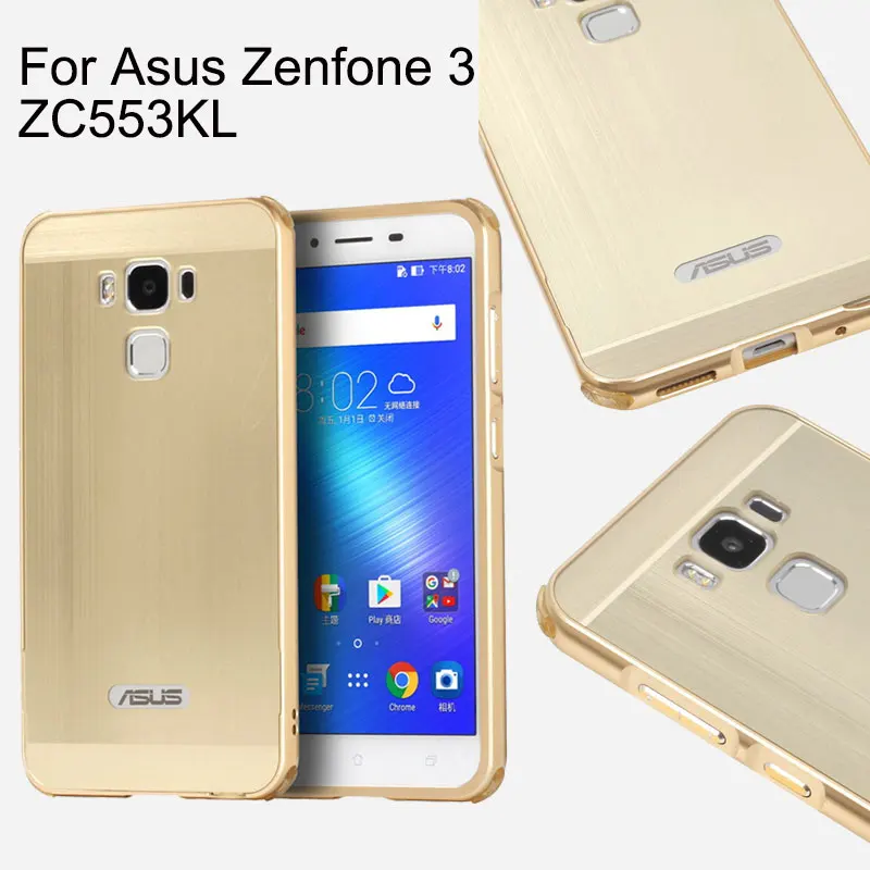 Двойной защитный чехол для Asus Zenfone 3 Max ZC553KL PC задняя крышка для Zenfone 3 Max ZC520TL 5,2 дюймов металлический бампер