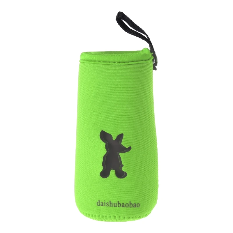 1 комплект сумка для детской бутылочки молоко теплоизоляция антиожога крышка Держатель сохраняет тепло хранения для ребенка - Цвет: Армейский зеленый
