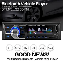 Car Radio Stereo Player Bluetooth Phone AUX-IN MP3 FM/USB/1 Din/remote control 12V Car Audio Auto 2017 Sale New