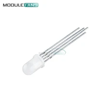 100 шт. многоцветный 4pin 5 мм RGB светодиод лампа рассеянный трехцветный круглый Общий анодный светодиод 5 мм светоизлучающий диод