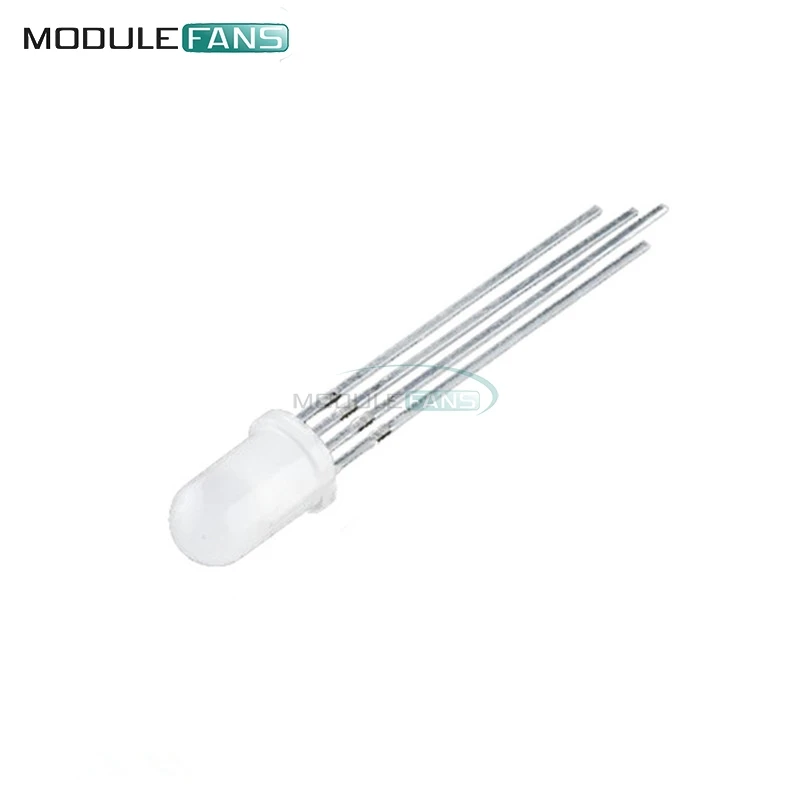 

100Pcs Multicolor 4pin 5mm RGB Led Diode Light Lamp diffused Tricolor Round Common Anode LED 5 mm Light Emitting Diode