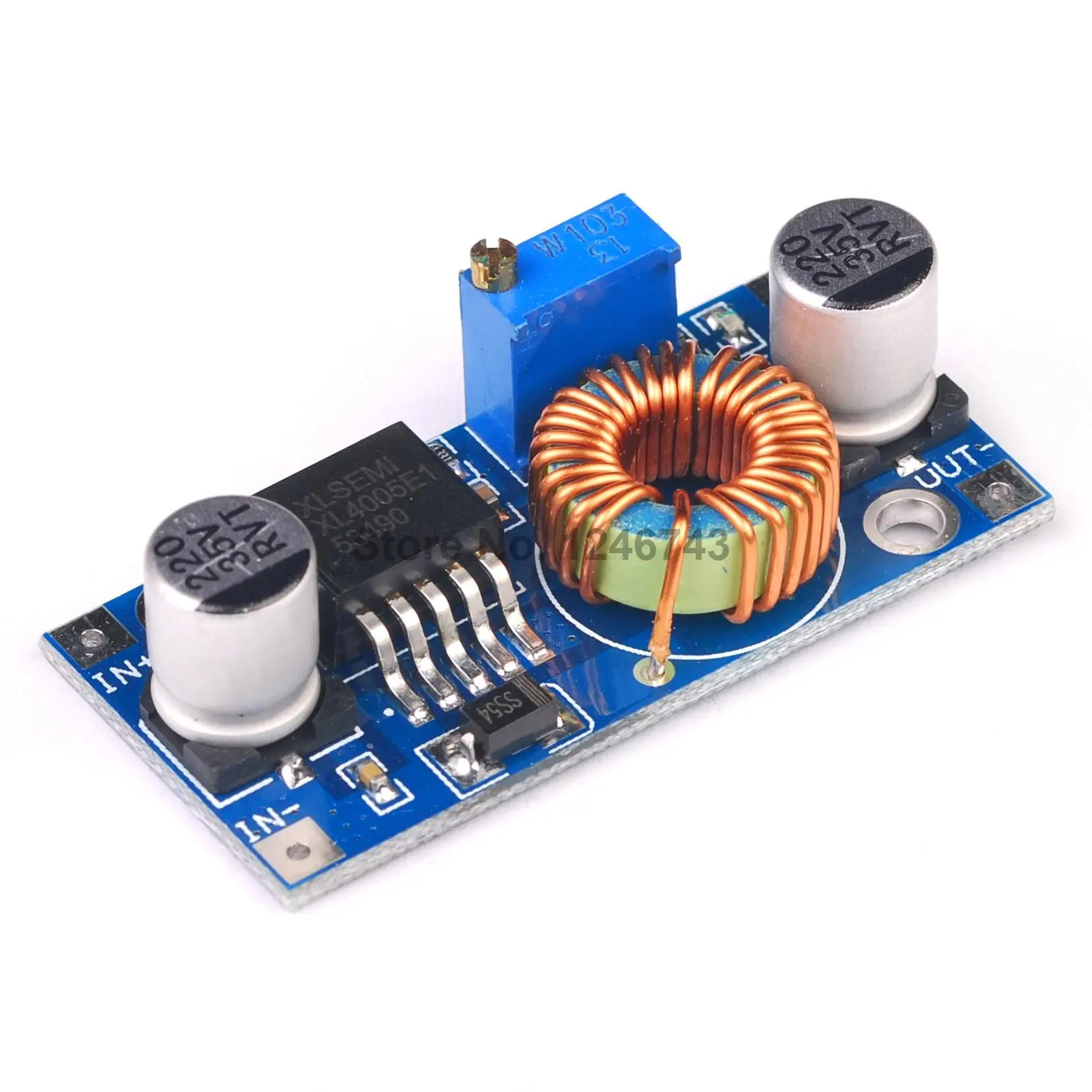 1PCS XL4005 DSN5000 Beyond LM2596 DC-DC Adjustable Step-Down Power Supply Module ,5A High Current,High Power