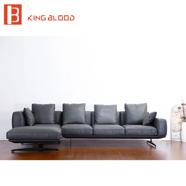 Por Modern Black Na Genuine Leather Sofa Set For Living Room Por Modern Black Na Genuine Leather Sofa Set For Living Room