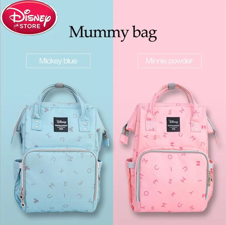  Disney Water Proof Diaper Bag Outdoors Toddler Mommy Diaper Baby Backpack Micky Travel Bag Large Ca