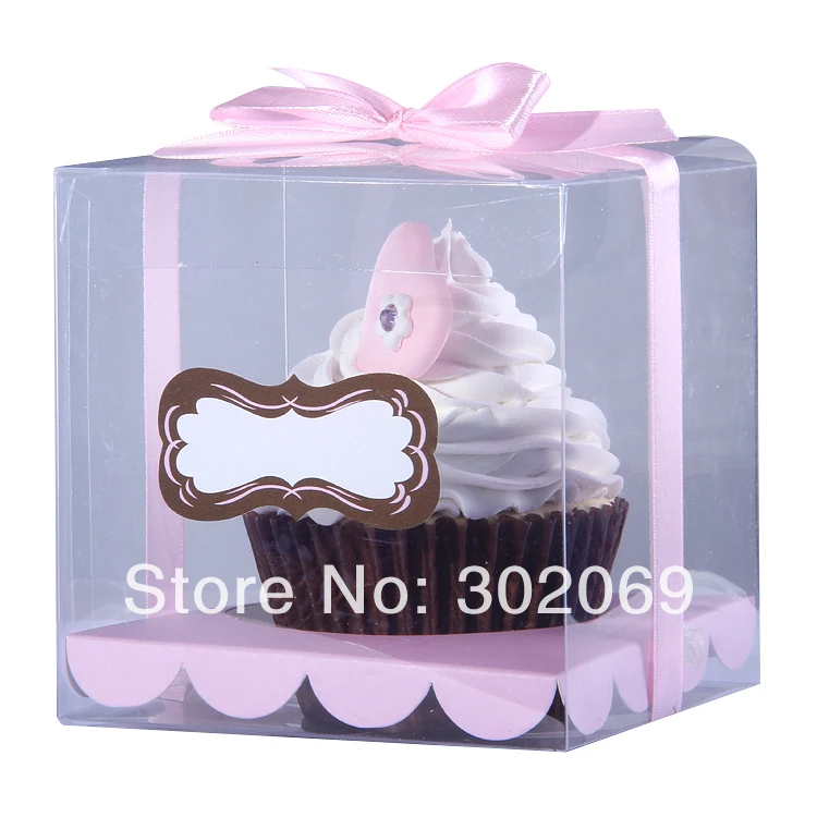Одиночные пластиковые коробки прозрачные из ПП для одного капкейка 24 шт.|cupcake