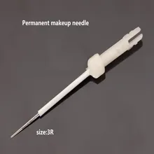 50PC3R перманентные иглы для макияжа и советы Перманентный макияж иглы для губ бровей стерилизованная мозаика косметические иглы для макияжа