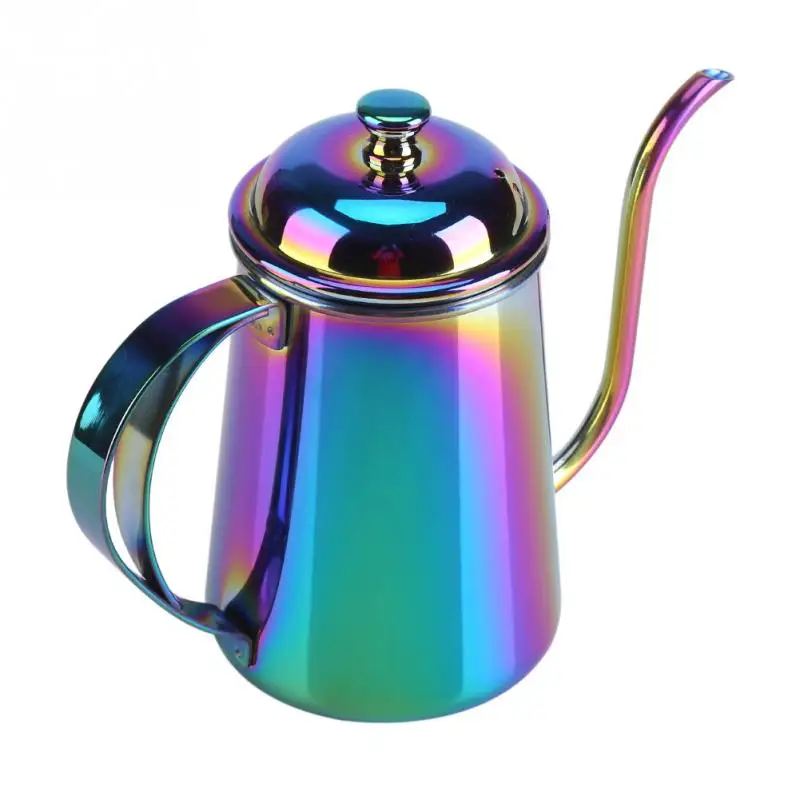 650 мл кофейник из нержавеющей стали, залейте чайник, длинный рот, гусиная шея, капельный чайник, Кофеварка, чайник, чайник - Цвет: Многоцветный