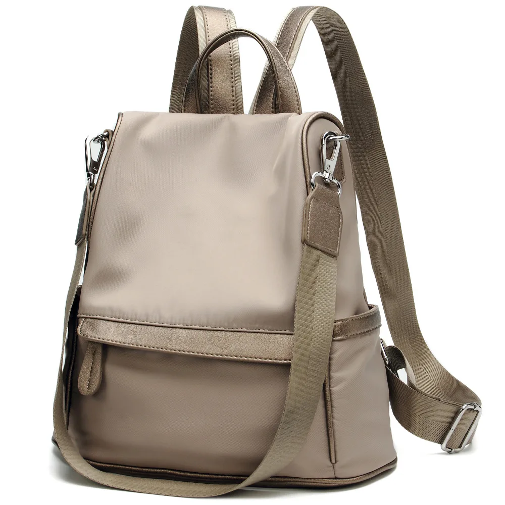 

Anti theft travel backpack for women waterproof nylon ladies backpacks womens shoulder cross body purses college bookbag