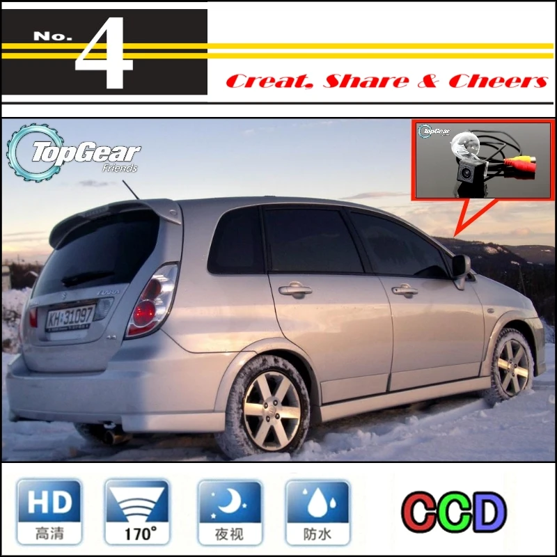 

Car Camera For Suzuki Aerio / Liana Hatchback High Quality Waterproof Rear View Back Up Camera For PAL / NTSC Tuning | CCD + RCA