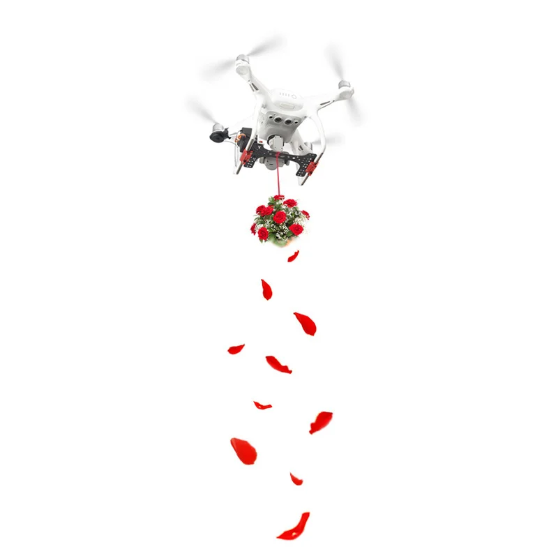 

For DJI Phantom 4 Shinkichon Pelter Clip Fishing Fish Bait Advertising Ring Thrower For DJI Phantom 4 Pro / Phantom 4 PRO+ V2.0