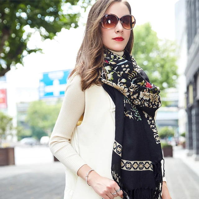 Châles Femme U00c9charpe Chu00e2le Style Pashmina Texture