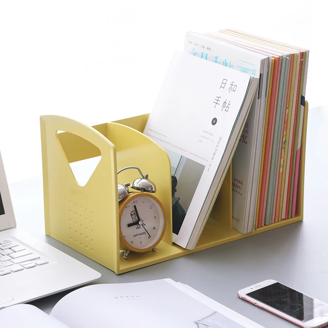 Creative Portable Plastic Book Shelf Desk Office Organizer Creative Portable Plastic Book Shelf Desk Office Organizer Holder Stand